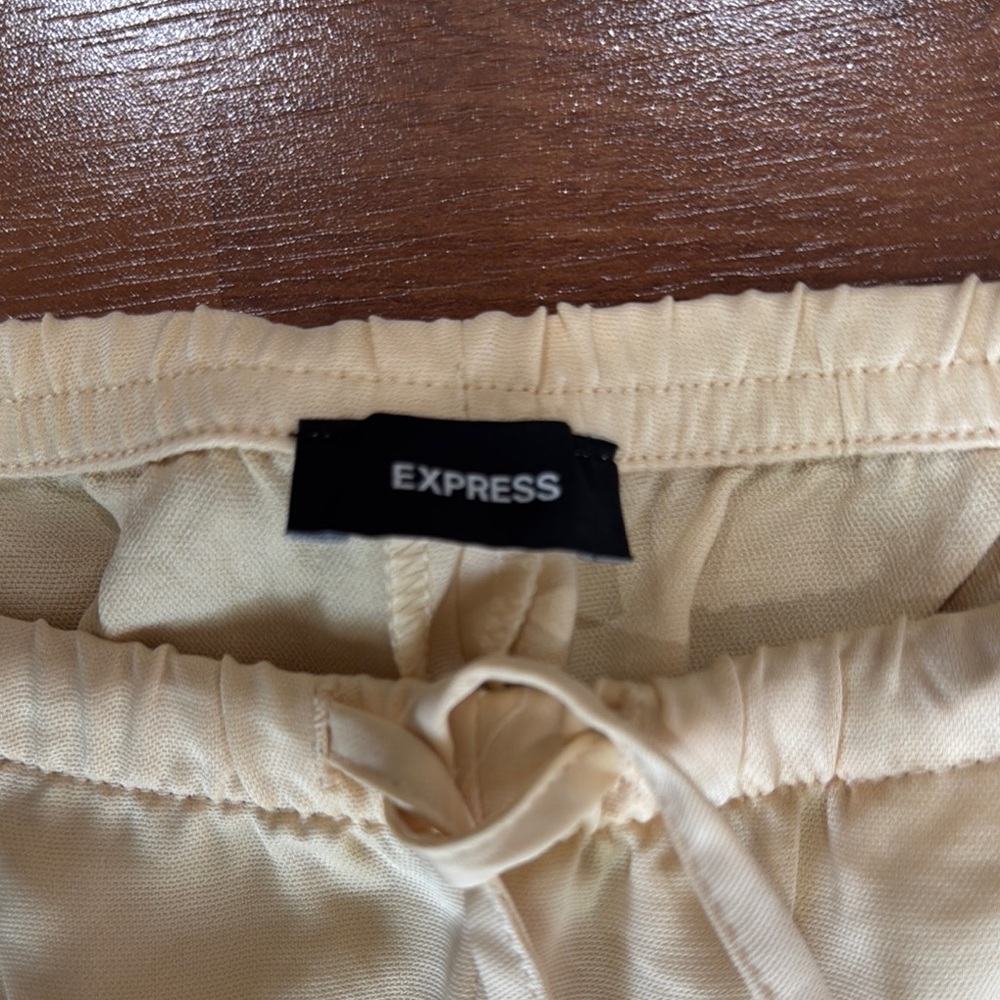 Express Beige Drawstring Trousers - image 2